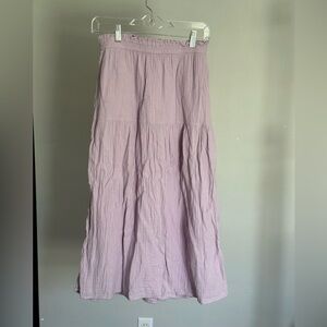 Universal Thread Purple Smocked Tiered Maxi Skirt